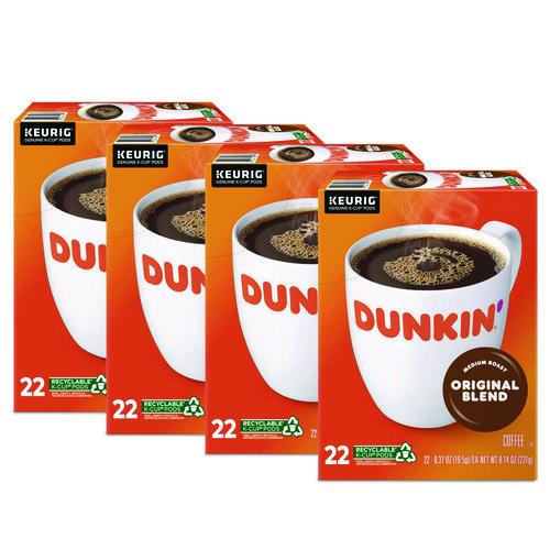 Dunkin' K-Cup Pods, Dunkin Regular, 88/Carton