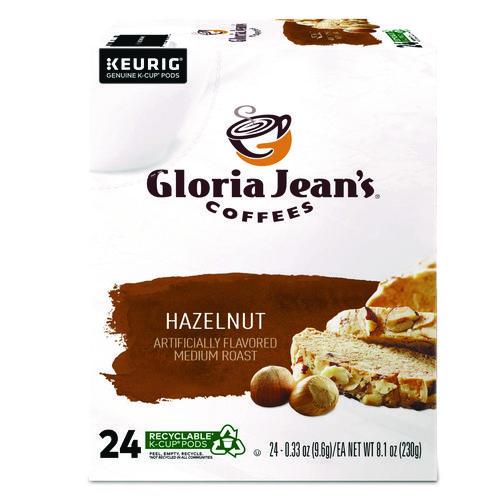 Gloria Jean's Hazelnut Coffee K-Cups, 24/Box