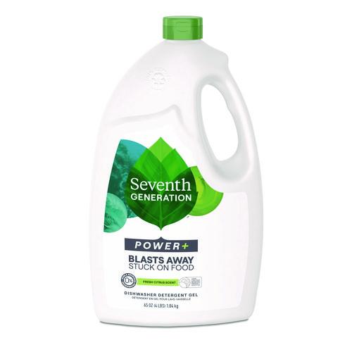 Seventh Generation Natural Automatic Dishwasher Gel, Ultra Power Plus, Fresh Citrus Scent, 65 oz Bottle