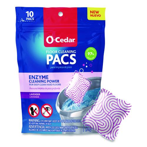 O-Cedar Cleaning PACS, Lavender Scent, 10/Pack, 8 Packs/Carton