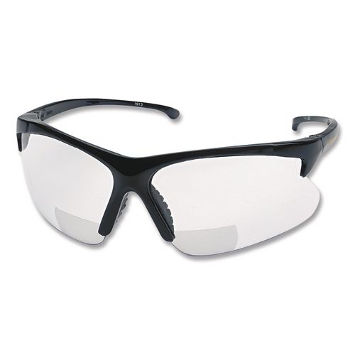 Smith & Wesson V60 30-06* Safety Reader Eyewear, 1.5+ Diopter, Black Half Frame, Clear Dual Lens