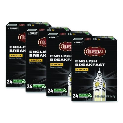 Celestial Seasonings English Breakfast Black Tea K-Cups, 96/Carton