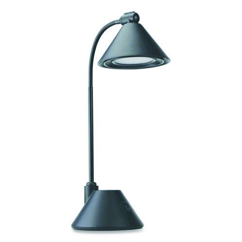 Alera LED Task Lamp, 5.38w x 9.88d x 17h, Black
