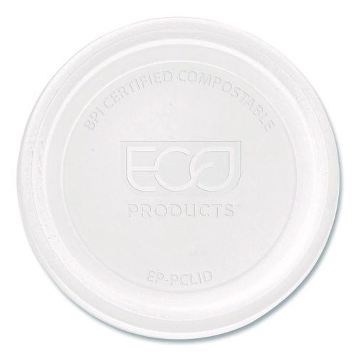 Eco-Products Compostable Clear PLA Plastic Portion Cup Lids, Fits 2 oz to 4 oz Portion Cups, Clear, 2,000/Carton