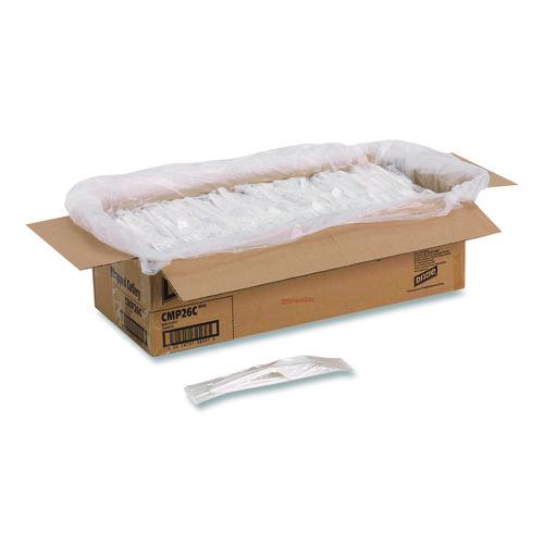 Dixie Mediumweight Polypropylene Cutlery, Fork/Knife/Teaspoon, Plastic, White, 250/Carton