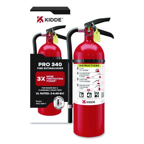 Kidde Pro-5MP Series Fire Extinguisher, with Wall Hanger, 3-A:40-B:C