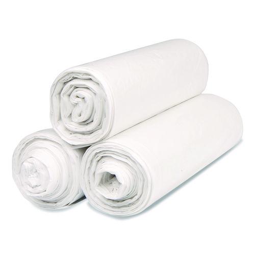 Inteplast Group Institutional Low-Density Can Liners, 33 gal, 0.8 mil, 33" x 39", Natural, Interleaved Roll, 25 Bags/Roll, 6 Rolls/Carton