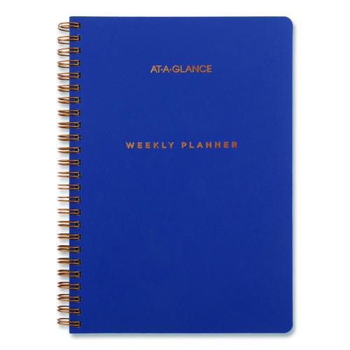 AT-A-GLANCE Signature Lite Academic Weekly Monthly Planner, Blue Cover, 12-Month (July to June): 2025 to 2026