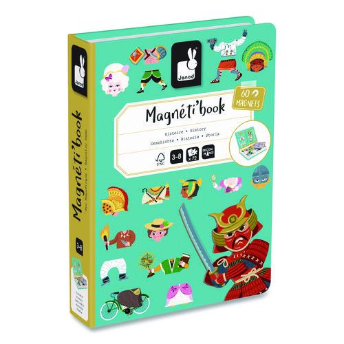 Janod Magneti'books, World History, Grades Pre-K to 3, 72 Pieces