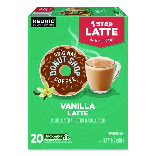 The Original Donut Shop Vanilla One Step Latte K-Cups, 20/Box