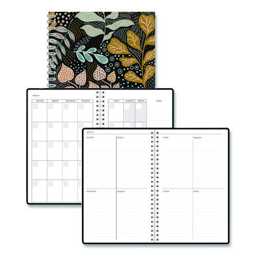House of Doolittle Recycled Non-Dated Monthly/Weekly Planner, Fall Floral, Multicolor Cover, Undated