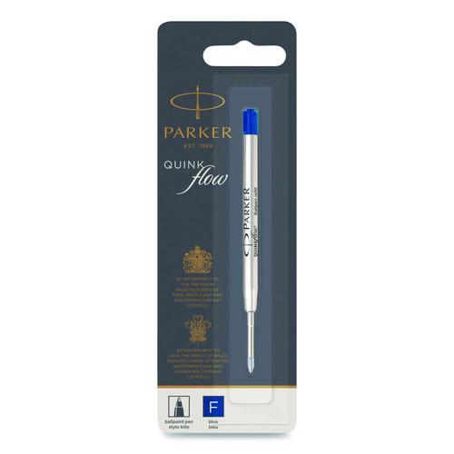 Parker Refill for Parker Ballpoint Pens, Fine Conical Tip, Blue Ink