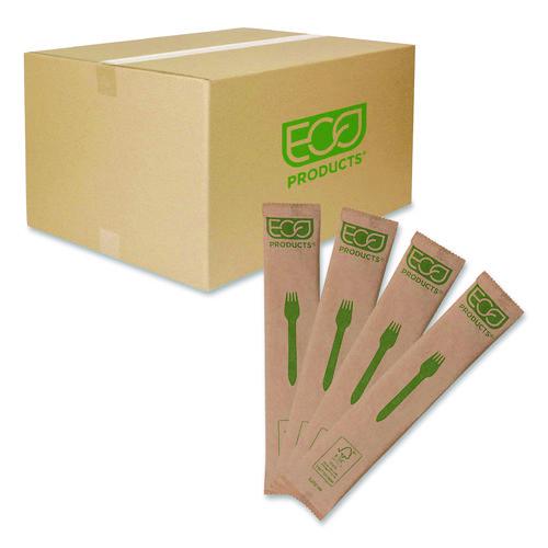 Eco-Products Wood Cutlery, General Purpose Fork, Natural, 500/Carton