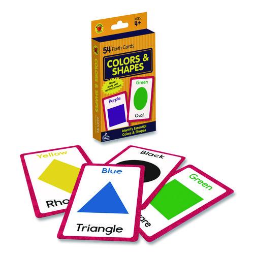 Carson-Dellosa Education Colors and Shapes Flash Cards, Grades Pre-K to 1, 3.25" x 5.25", Assorted Colors, 54 Cards