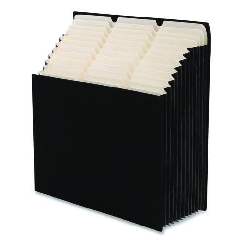 Smead Stadium File, 10.5" Expansion, 12 Sections, 1/3-Cut Tabs, Letter Size, Charcoal