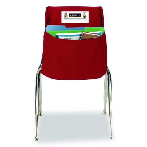 Victor Elastic-Back Seat Sack for Chairs 12" to 17" Wide, 11 x 15.5 x 14, Fabric, Red
