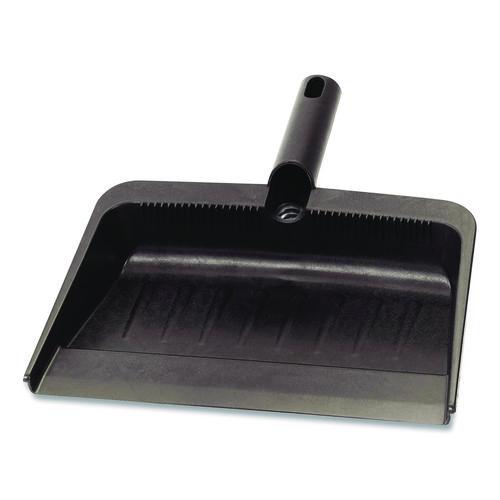 Carlisle Flo-Pac Flexible Plastic Dustpan, 8 x 12, Plastic, Black
