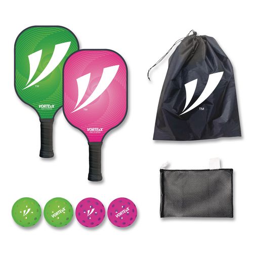 VORTExX Pickleball Set, Pink/Green, 15.75" x 7.75" x 2.9"