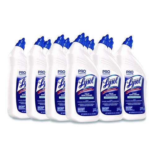 Professional LYSOL Brand Disinfectant Toilet Bowl Cleaner, Wintergreen Scent, 32 oz Bottle, 12/Carton