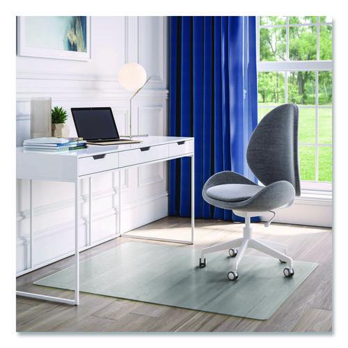 deflecto OceanMat Hard Floor Chair Mat for Hard Floors, Rectangular, Straight Edges, 46" x 60", Clear