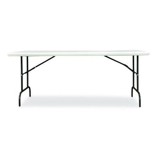 AbilityOne 7105017243926, SKILCRAFT Rectangular Folding Table, 72w x 30d x 29h, Platinum GrayTop, Gray Base/Legs