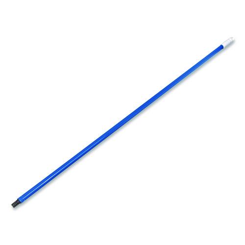 Carlisle Plastic Coated Metal Handle, 0.85" dia x 48", Blue, 12/Carton