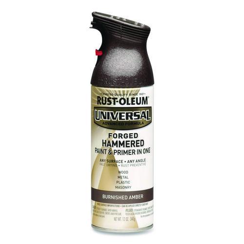 Rust-Oleum Universal Premium Spray Paint, Hammer Amber, 12 oz Aerosol Can