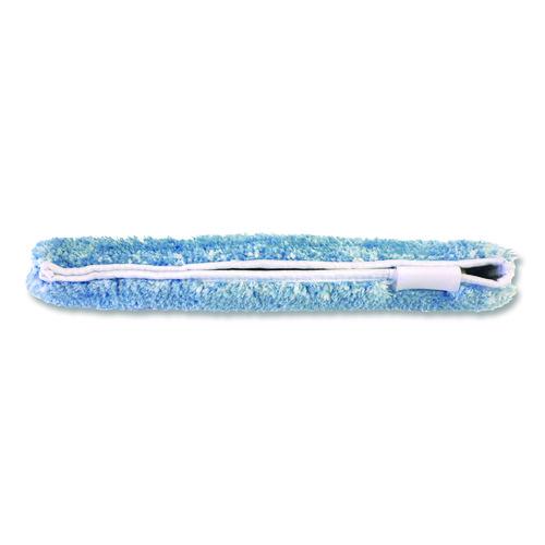 Nexstep Commercial Products MaxiPlus Combo Window Washer and Squeegee Microfiber Replacement Sleeve, 15.5" Wide, Blue