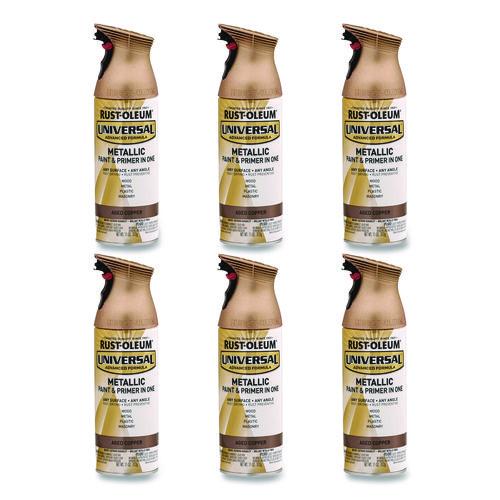 Rust-Oleum Universal Premium Spray Paint, Aged Copper, 12 oz Aerosol Can, 6/Carton
