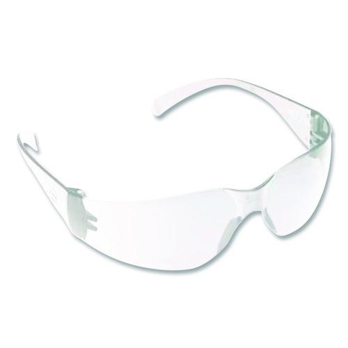 3M Virtua Wraparound Protective Eyewear, Frameless, Clear Single Lens, 100/Carton