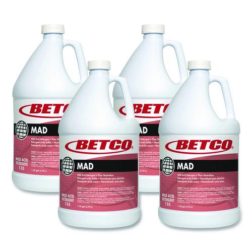 Betco MAD Detergent, 1 gal Bottle, 4/Carton