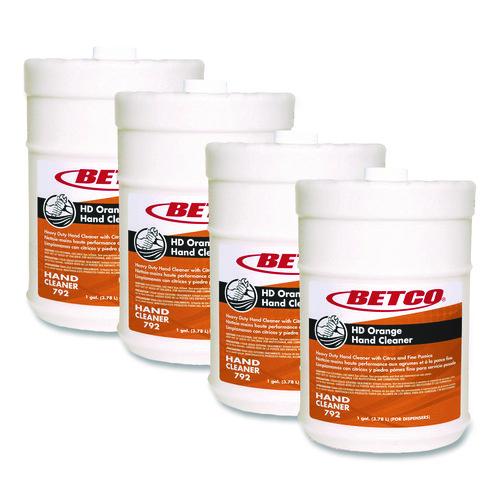 Betco HD Orange Hand Cleaner, Orange, 1 gal Bottle, 4/Carton