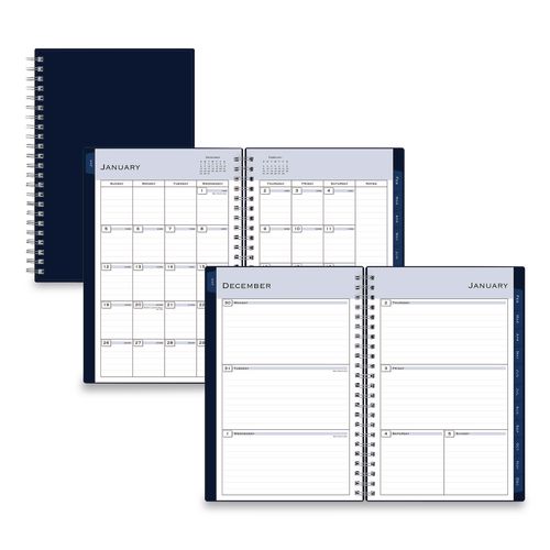 Blue Sky Passages Weekly/Monthly Planner, 8 x 5, Navy Cover, 12-Month (Jan to Dec): 2026
