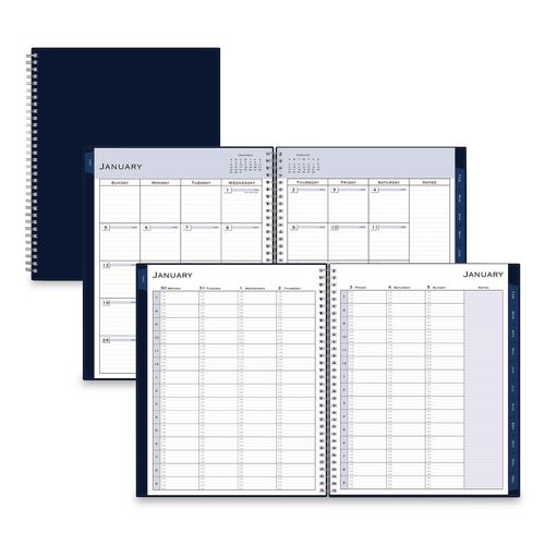 Blue Sky Passages Weekly Appointment Book and Monthly Planner, 11 x 8.5, Navy Cover, 12-Month (Jan to Dec): 2026