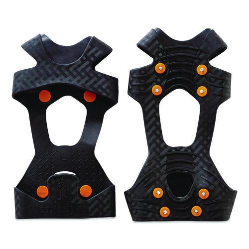 ergodyne Trex 6300 One Piece Slip-on Ice Cleats, Black, Pair