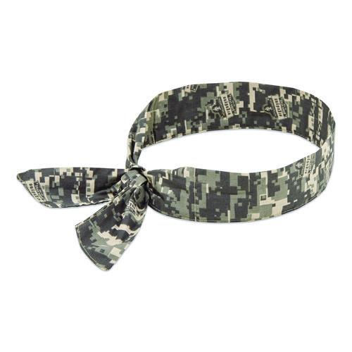 ergodyne Chill-Its 6700/6705 Bandana/Headband, Cotton, One Size Fits Most, Camo