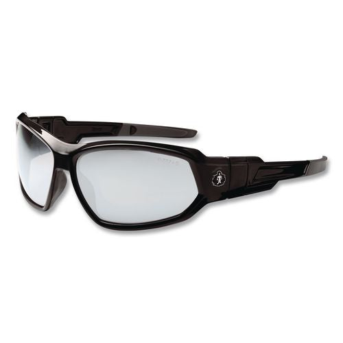 ergodyne Skullerz Loki Safety Glasses/Goggles, Black Full Frame, Clear Dual I/O Lens