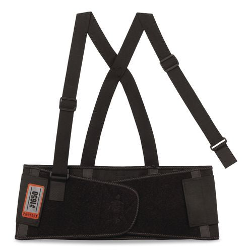ergodyne ProFlex 1650 Economy Elastic Back Support Brace, Small, 25" to 30" Waist, Black