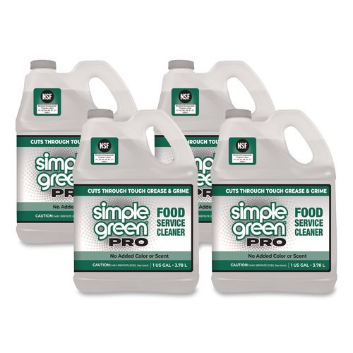 Simple Green Pro Food Service Cleaner, 1 gal Bottle, 4/Carton
