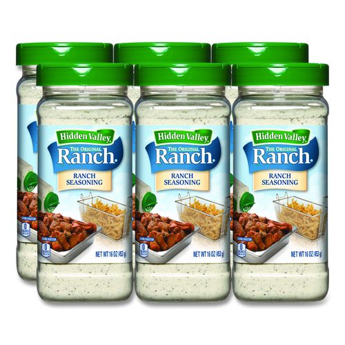 Hidden Valley The Original Ranch Dry Seasoning, Original Ranch, 16 oz Bottle, 6/Carton