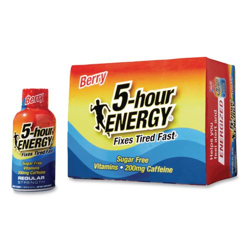5-hour ENERGY Energy Drink, Berry, 1.93 oz Bottle, 12/Pack
