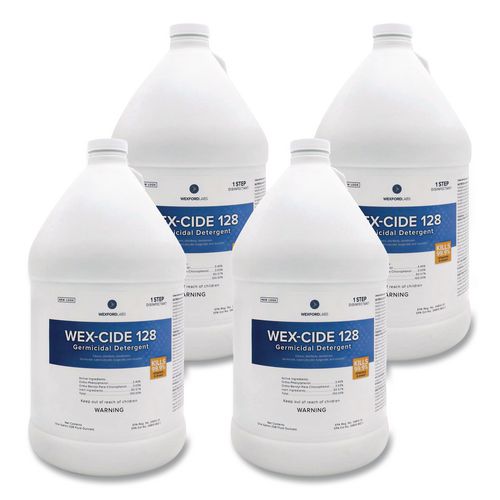 Wexford Labs Wex-Cide Concentrated Disinfecting Cleaner, Nectar Scent, 128 oz Bottle, 4/Carton