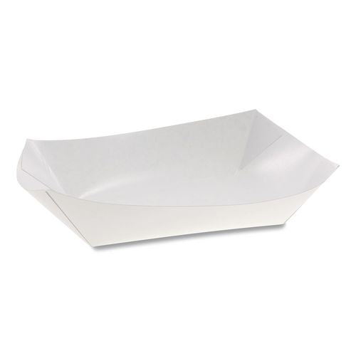 Pactiv Evergreen Paperboard Food Tray, #12 Beers Tray, 6 x 4 x 1.5, White, Paper, 300/Carton