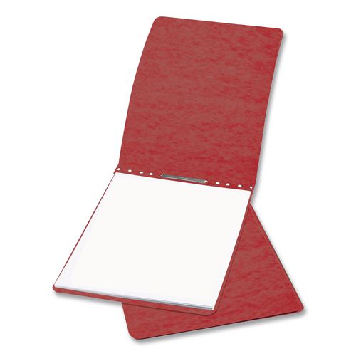 ACCO PRESSTEX Report Cover with Tyvek Reinforced Hinge, Two-Piece Prong Fastener, 3" Capacity, 8.5" x 11", Red/Red