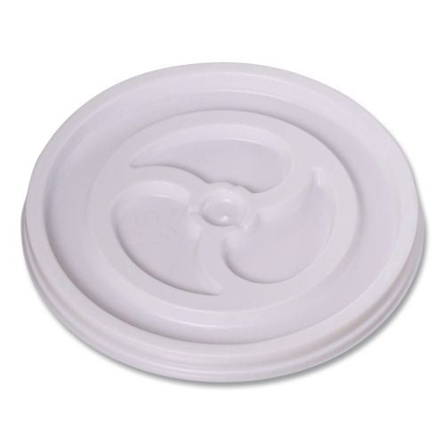 WinCup Plastic Lids for Foam Cups and Bowls, Vented, Fits 6 oz Hot Cups, White, 1,000/Carton