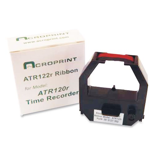 Acroprint 390127002 Ribbon Cartridge for Model ATR480 and ATR120r Electronic Time Clocks, Black/Red