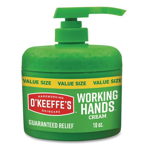 O'Keeffe's Working Hands Hand Cream, 10 oz Pump Bottle, Unscented
