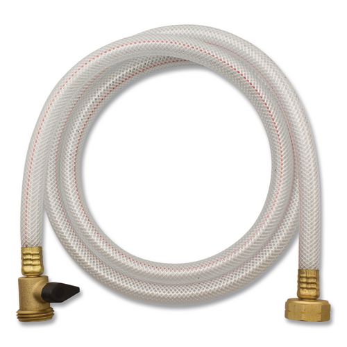 Diversey Water Supply Hose, 0.38" x 5 ft, White, 25/Carton
