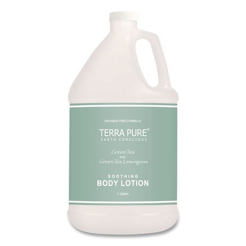 Diversified Hospitality Solutions Terra Pure Lotion Gallon, 1 gal Bottle, Green Tea and Lemongrass Scent