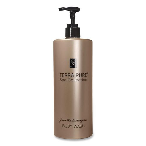 Diversified Hospitality Solutions Terra Pure Body Wash Air Pump, Green Tea Lemongrass Scent, 16.23 oz Bottle